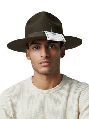 Genuine US military Garrison Collection Drill Sergeants Hat Brand New USA 7